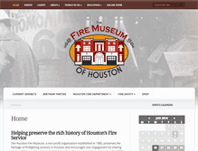 Tablet Screenshot of houstonfiremuseum.org